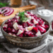 Scandinavian Beet And Apple Salad With Tangy Dressing