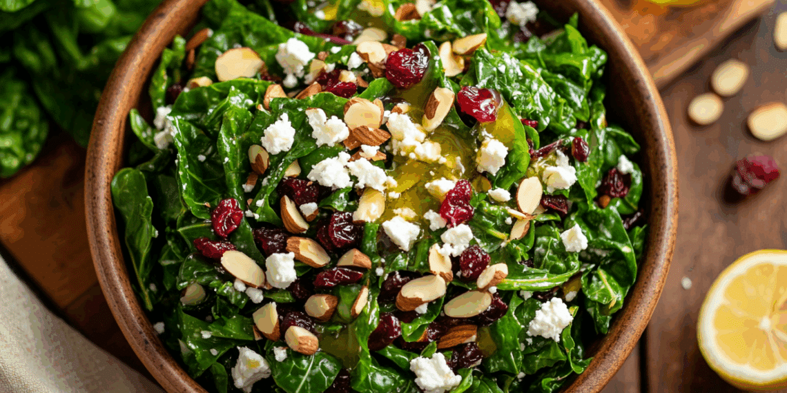 Vibrant Swiss Chard Salad With Nuts And Cranberries - Thefoodiebunch Vibrant Swiss Chard Salad With Nuts And Cranberries