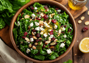 Vibrant Swiss Chard Salad With Nuts And Cranberries