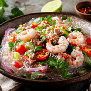 Spicy And Tangy Thai Glass Noodle Salad Delight - Thefoodiebunch