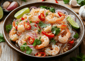 Spicy And Tangy Thai Glass Noodle Salad Delight