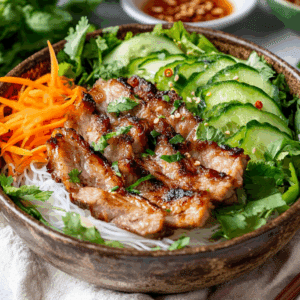 Smoky Grilled Pork And Vermicelli A Vietnamese Delight - Thefoodiebunch