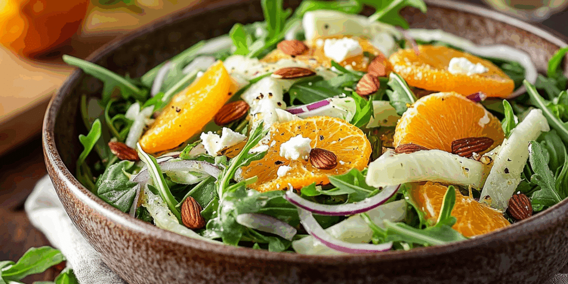 Vibrant Fennel And Orange Salad With Fresh Arugula - Thefoodiebunch Vibrant Fennel And Orange Salad With Fresh Arugula