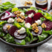 Sweet And Tangy Roasted Beet Salad With Goat Cheese