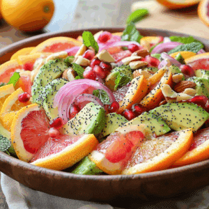 Zesty Citrus And Avocado Salad With Poppy Seeds Delight - Thefoodiebunch Zesty Citrus And Avocado Salad With Poppy Seeds Delight - Thefoodiebunch