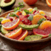 Zesty Citrus And Avocado Salad With Poppy Seeds Delight