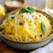 Zesty Spaghetti Squash Salad With Lemon Parmesan Dressing - Thefoodiebunch Zesty Spaghetti Squash Salad With Lemon Parmesan Dressing