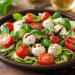 Fresh And Light Zucchini Noodle Caprese Salad