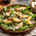 Sweet And Tangy Pear Gorgonzola Salad With Candied Walnuts