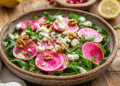 Vibrant Watermelon Radish Salad With Feta And Walnuts