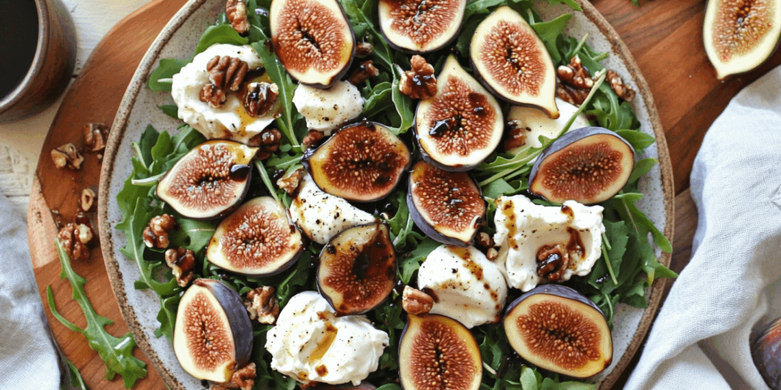 Luxurious Mediterranean Fig And Burrata Salad Delight