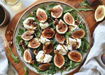 Luxurious Mediterranean Fig And Burrata Salad Delight