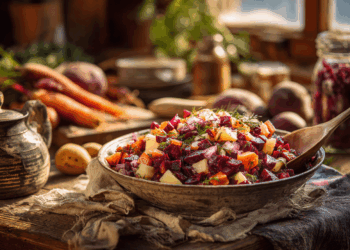 Hearty Russian Beet Salad: A Vibrant Culinary Journey