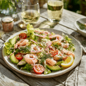 Elegant British Prawn And Avocado Salad For Summer - Thefoodiebunch