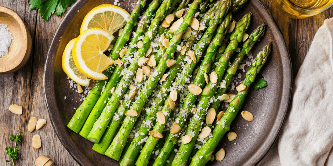 Charred Asparagus Salad With Zesty Lemon And Almonds
