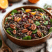 Nutty Wild Rice Salad With Cranberries And Citrus Dressing