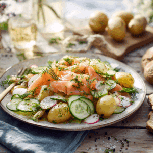 Finnish Smoked Salmon And Dill Salad