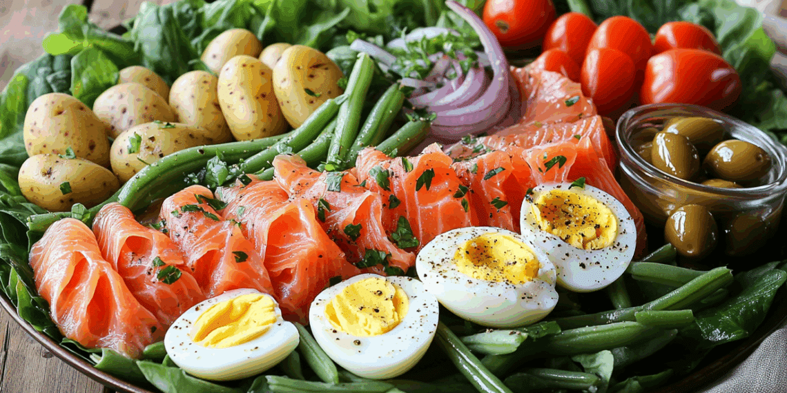 Luxurious Smoked Salmon Nicoise Salad With French Flair - Thefoodiebunch Luxurious Smoked Salmon Nicoise Salad With French Flair
