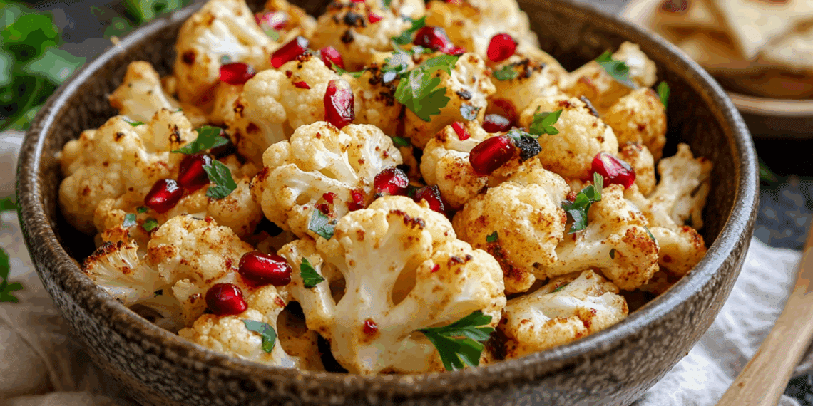 Roasted Cauliflower Salad With Creamy Tahini Dressing