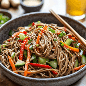 Fresh Sesame Ginger Soba Noodle Salad For Summer Dining - Thefoodiebunch Fresh Sesame Ginger Soba Noodle Salad For Summer Dining - Thefoodiebunch