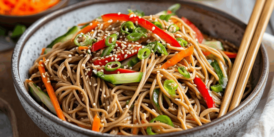 Fresh Sesame Ginger Soba Noodle Salad For Summer Dining - Thefoodiebunch Fresh Sesame Ginger Soba Noodle Salad For Summer Dining