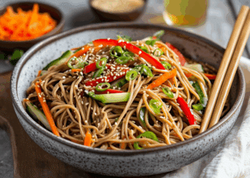 Fresh Sesame Ginger Soba Noodle Salad For Summer Dining