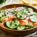 Scandinavian Smoked Trout Cucumber Salad With Dill Dressing