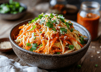 Fiery Korean Kimchi Slaw Bursting With Flavor