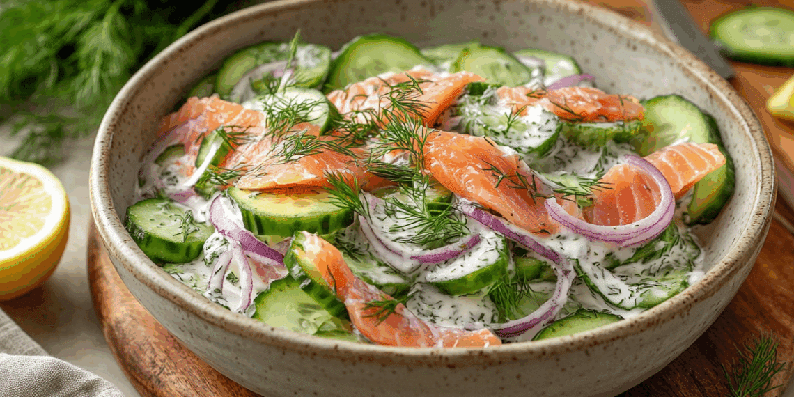 Scandinavian-Inspired Smoked Trout And Cucumber Salad