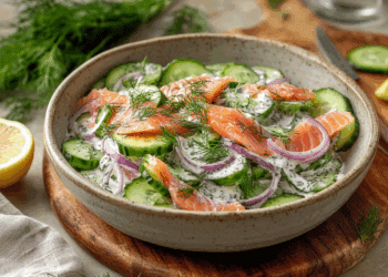Scandinavian-Inspired Smoked Trout And Cucumber Salad