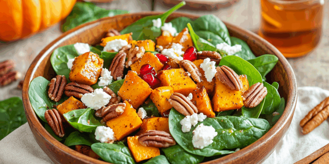 Autumn’S Sweet And Savory Pumpkin Spinach Salad Delight