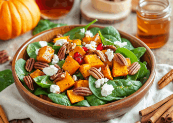 Autumn’S Sweet And Savory Pumpkin Spinach Salad Delight