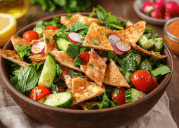 Vibrant Sumac Fattoush: A Fresh Middle Eastern Salad Delight