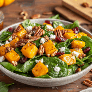 Autumn'S Sweetness: Roasted Pumpkin And Spinach Salad - Thefoodiebunch