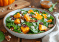 Autumn’S Sweetness: Roasted Pumpkin And Spinach Salad