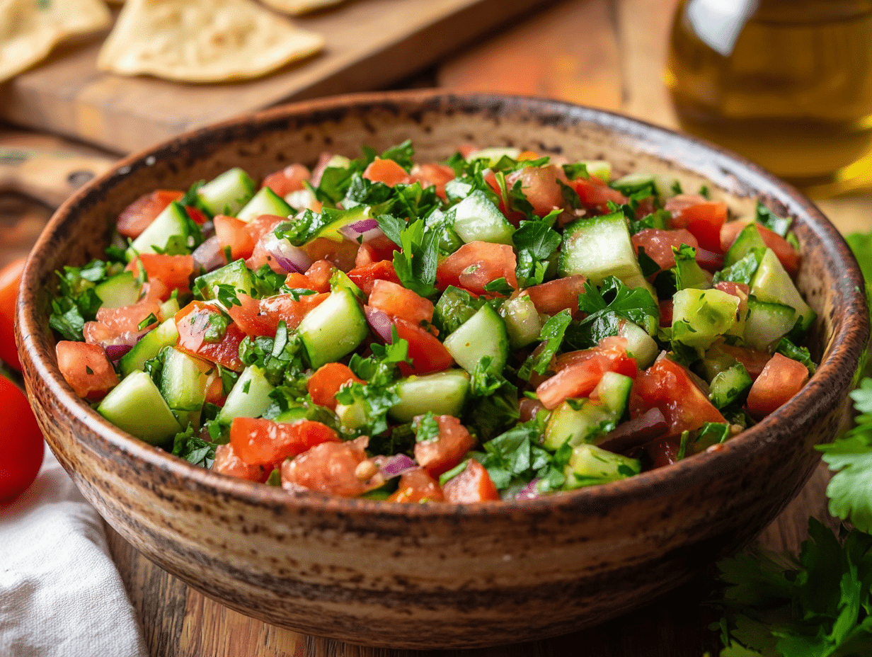 Sumac-Spiced Fattoush: A Vibrant Middle Eastern Salad