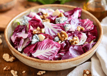 Crisp And Bold Radicchio Endive Salad With Walnut Dressing