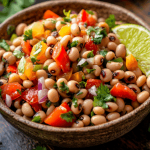 Zesty Black Eyed Pea Salad With Cilantro And Lime - Thefoodiebunch