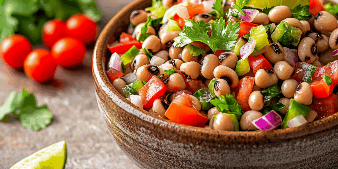 Zesty Black Eyed Pea Salad With Cilantro And Lime