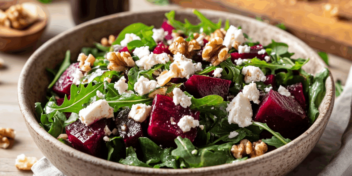 Vibrant Pickled Beet And Feta Salad With Fresh Greens
