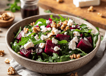 Vibrant Pickled Beet And Feta Salad With Fresh Greens
