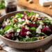 Vibrant Pickled Beet And Feta Salad With Fresh Greens