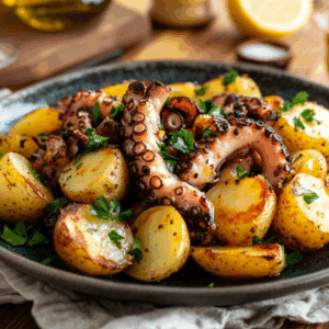 Mediterranean Octopus And Potato Salad: A Seaside Delight - Thefoodiebunch