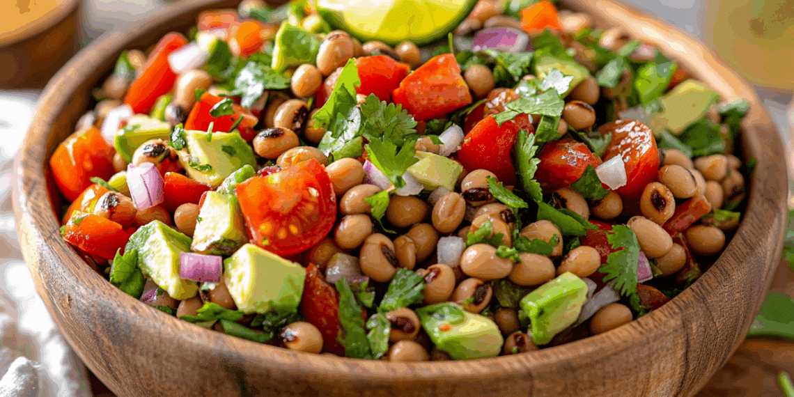 Zesty Black Eyed Pea Salad With Cilantro And Lime - Thefoodiebunch Zesty Black Eyed Pea Salad With Cilantro And Lime
