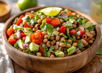 Zesty Black Eyed Pea Salad With Cilantro And Lime