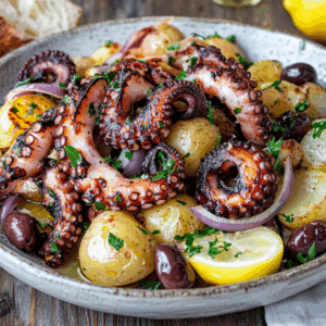 Mediterranean Grilled Octopus Potato Salad Bursting With Flavor - Thefoodiebunch