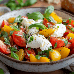Summer'S Best Panzanella With Burrata And Heirloom Tomatoes - Thefoodiebunch