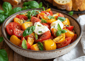 Summer’S Best Panzanella With Burrata And Heirloom Tomatoes