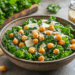 Crispy Chickpea Kale Caesar Salad With Homemade Dressing