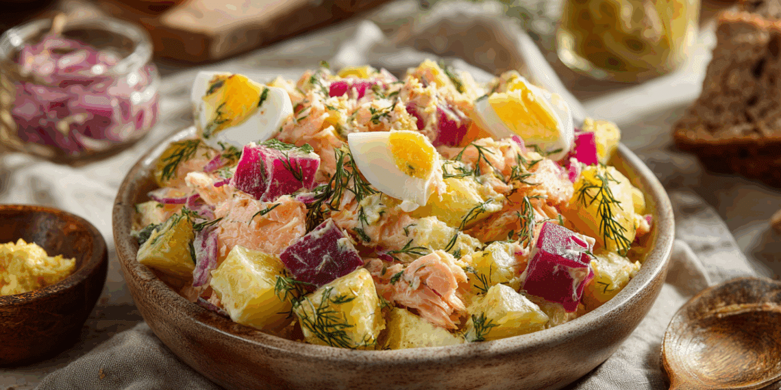Latvian Smoked Fish And Potato Salad